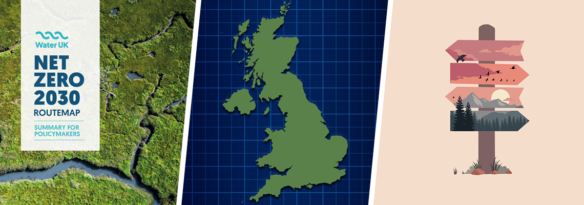 Route map to zero carbon for UK water