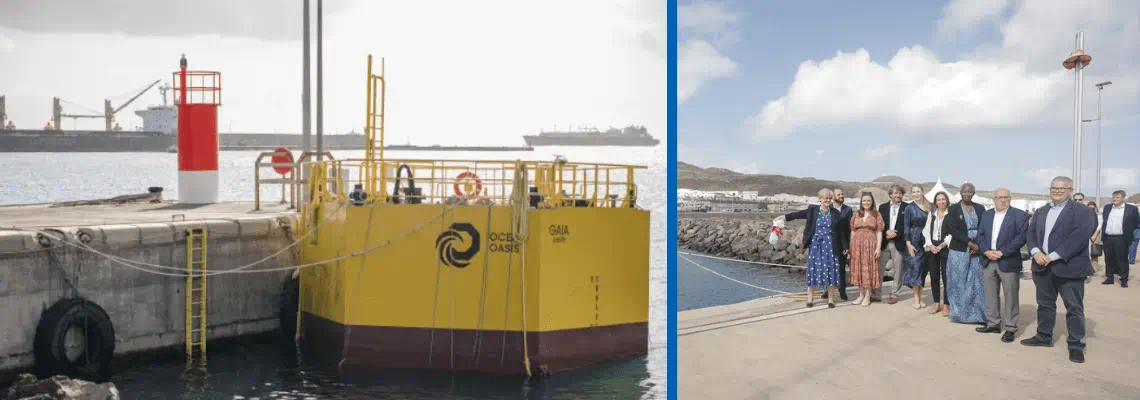 New off-shore floating desalination prototype